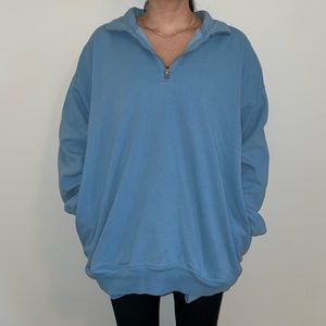 Brandy Melville Quarter Zip Sweatshirt